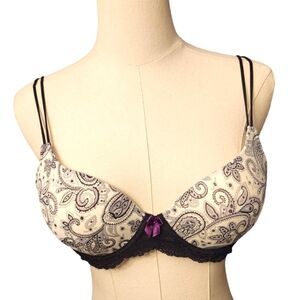 Modern Movement Black and White Padded Bra